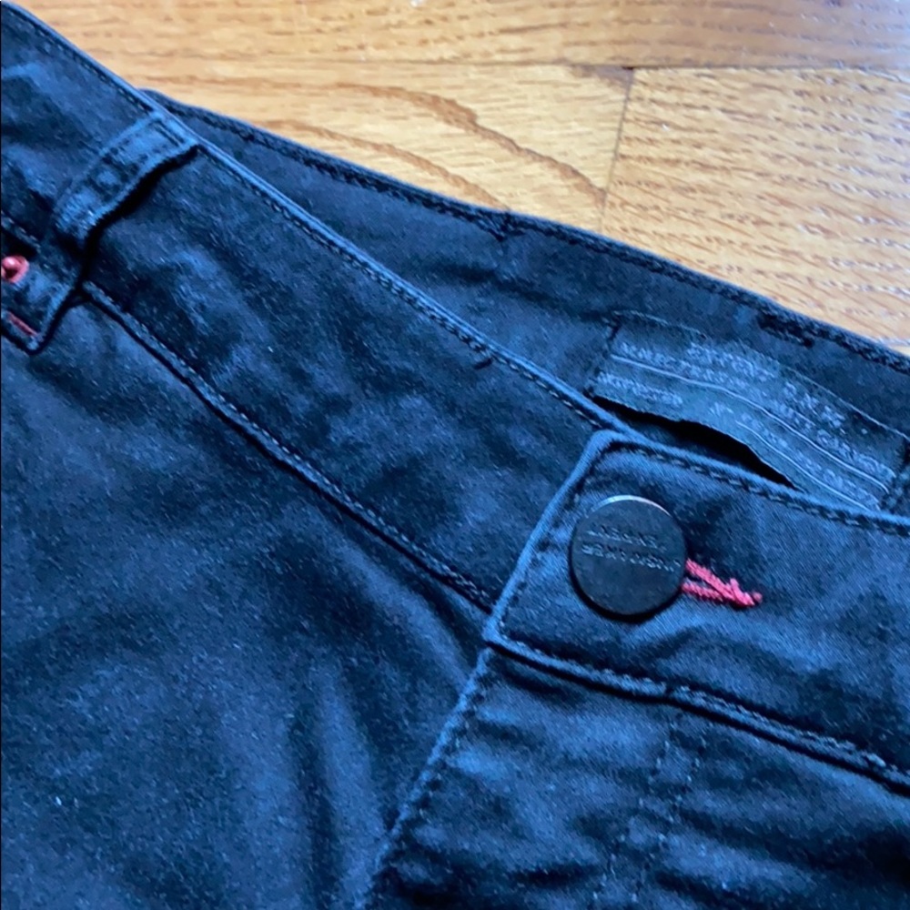 Black Denim Ex-Pent high rise skinny, zip ankle - Picture 6 of 11